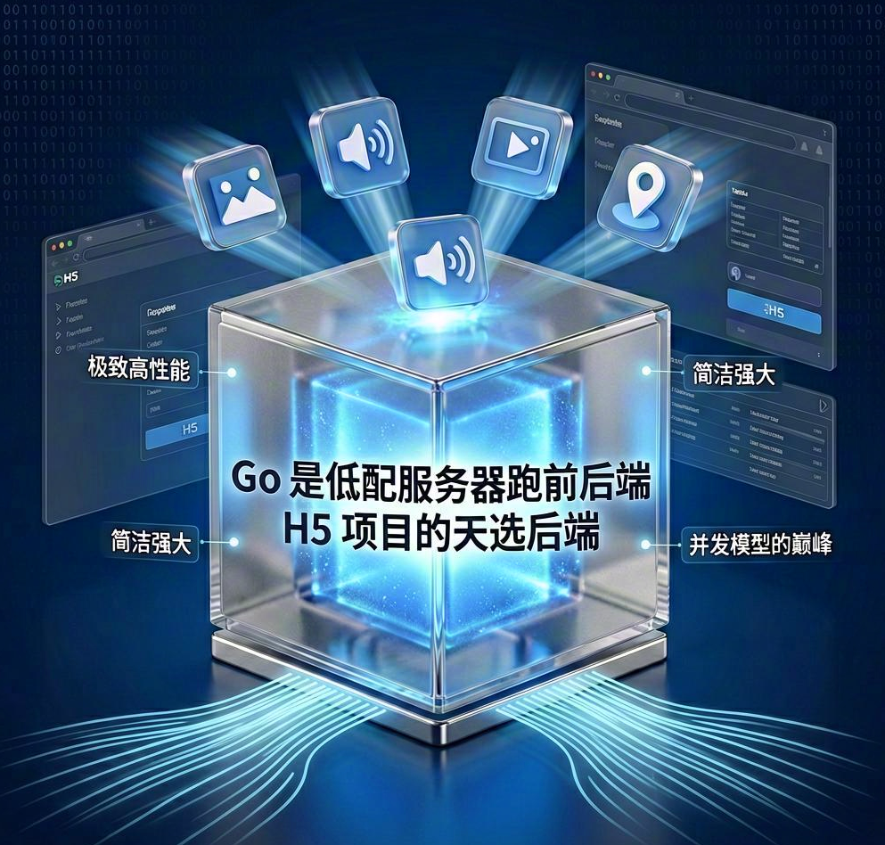 Go 是低配服务器跑前后端 H5 项目的天选后端-吾爱资源库